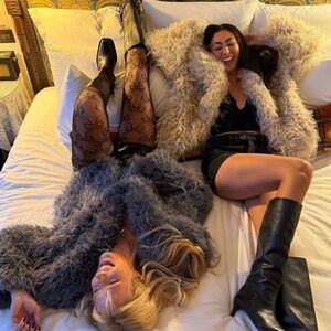 Sold out Free People Moonlight Glow faux fur jacket